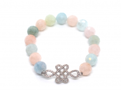 Morganite With Mystical Knot Bracelet