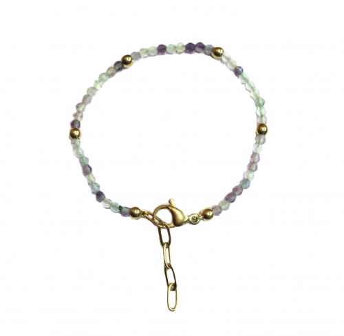 Fluorite Raggae Wrist Bracelet