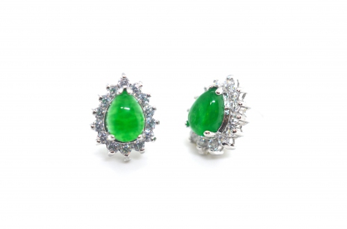 Green Quartz Drop Earring