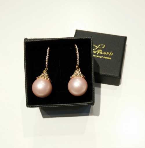 H/M Pearl Shell Earring-Pink