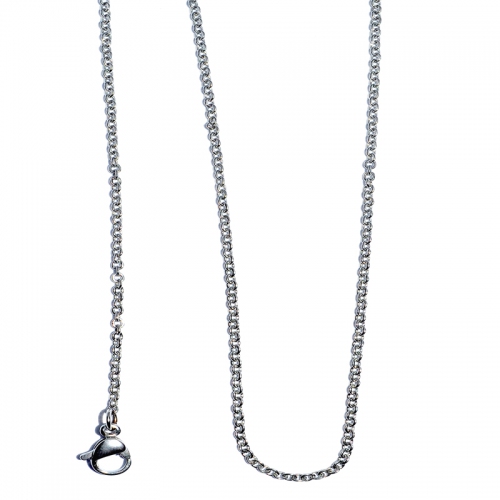 Stainless Steel Cable 16" Chain Necklace