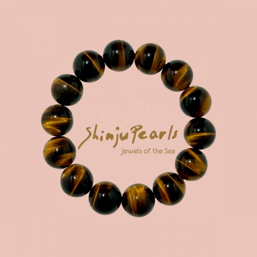  Tiger Eye 16mm Elastic Bracelet