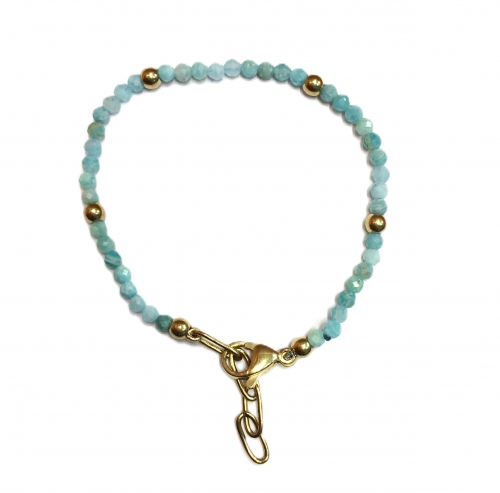 Amazonite Raggae Wrist Bracelet