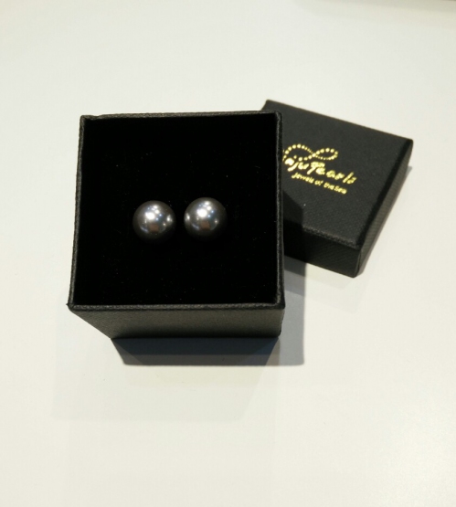 Pearl Shell 10mm 925 Earring-Sliver
