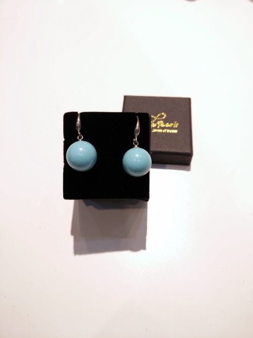 H/M Pearl Shell Earring-Tiffany Blue