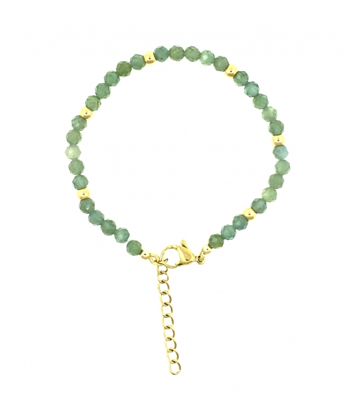 Green Apatite Raggae Wrist Bracelet