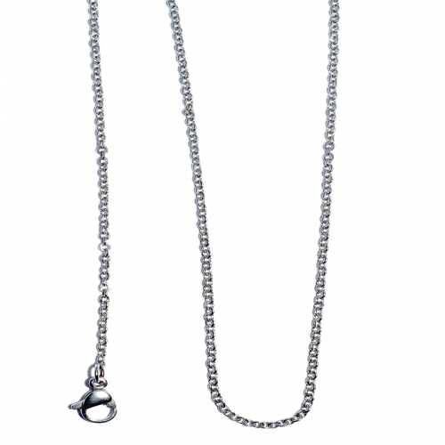 Stainless Steel Cable 18" Chain Necklace