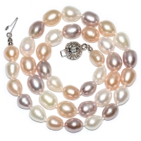 Fresh Water Pearl Mix 7-7.5MM With Flower Ball Hook