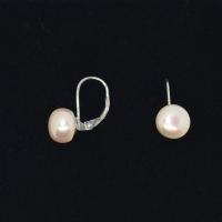 Fresh Water Pearl 9-9.5MM Clipback 925 Silver Earring