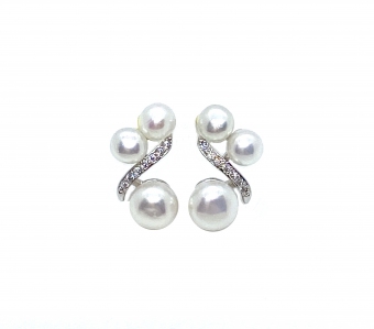 Fresh Water Pearl-Musical Notes Earring.
