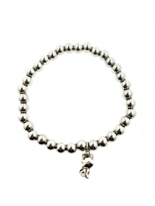 Stainless Steel Lucky Cat Beads Bracelet