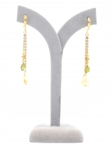 Mixed Gemstones Dangling Earring-Style 5