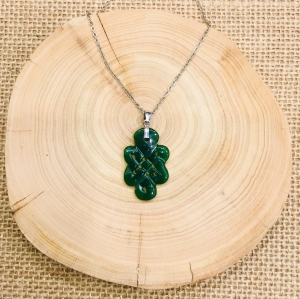 Jade Mystical Pendant with Stainless Steel Chain