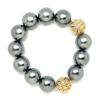 Shell Pearl With Turkish Ball Bracelet