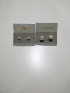 Fresh Water Pearl Earring 925 Set (4-5mm & 9-10mm)