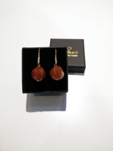 H/M Red Agate Earring