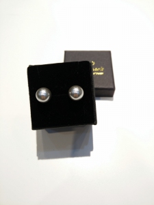 Fresh Water Pearl 925 Earring (8mm) - Sliver 