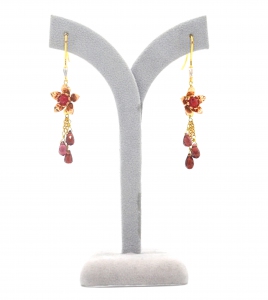 Mixed Gemstones Dangling Earring-Style 7