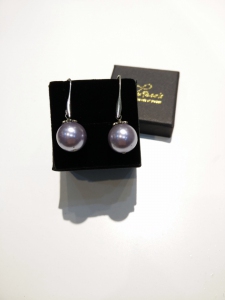 H/M Pearl Shell Earring-Purple
